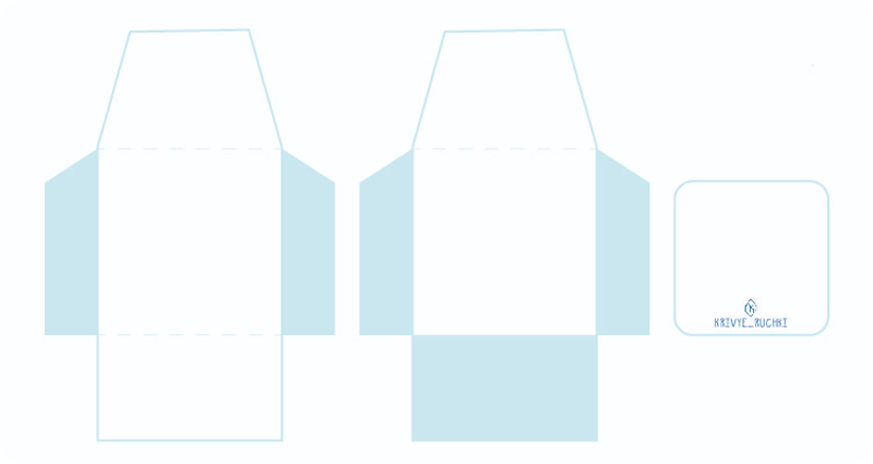 Упаковка бренда конверт и открытка вместе